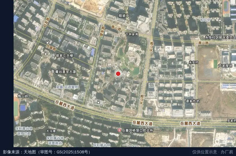 中电软件园一期卫星位置示意图