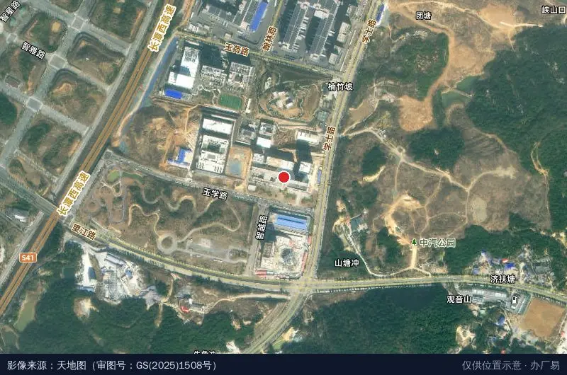 湘江智能网联产业孵化基地(一期)卫星位置示意图