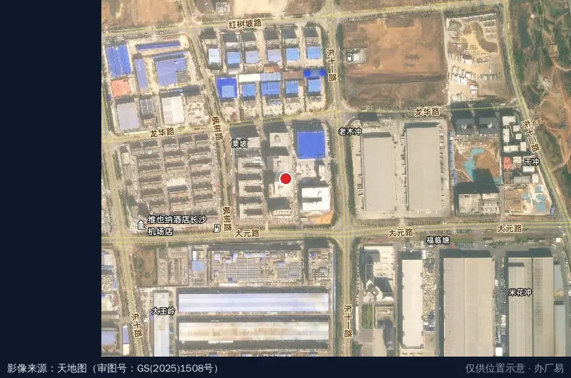 高峰智能制造产业园卫星位置示意图