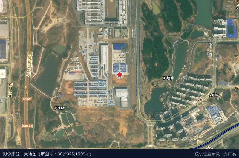 三一智联重卡产业园卫星位置示意图