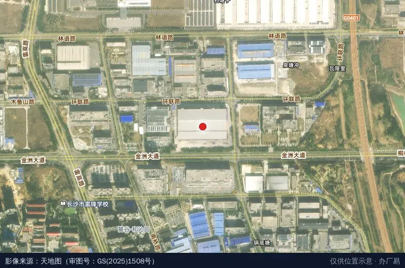 麓谷妙盛产业园卫星位置示意图