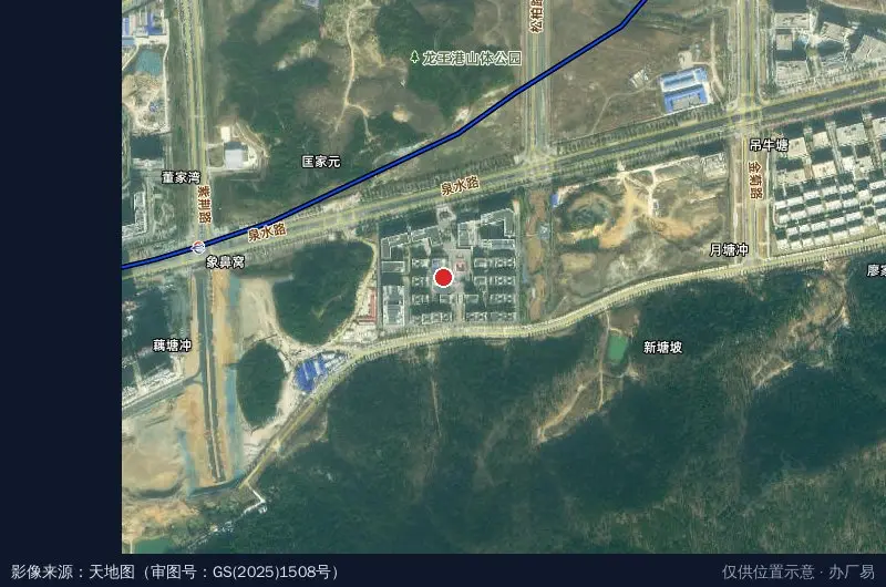 长沙健康医疗大数据产业孵化基地卫星位置示意图