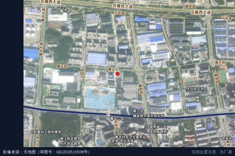 正申科技园卫星位置示意图