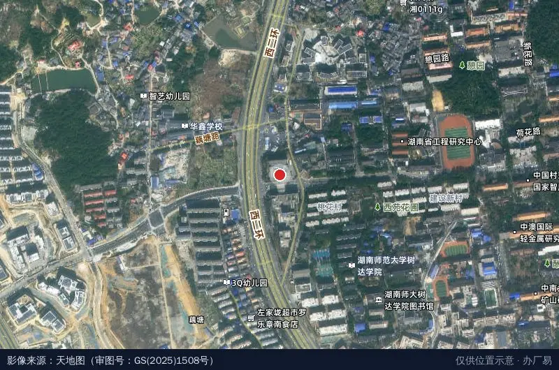 中南大学科技园(研发)总部-北区卫星位置示意图