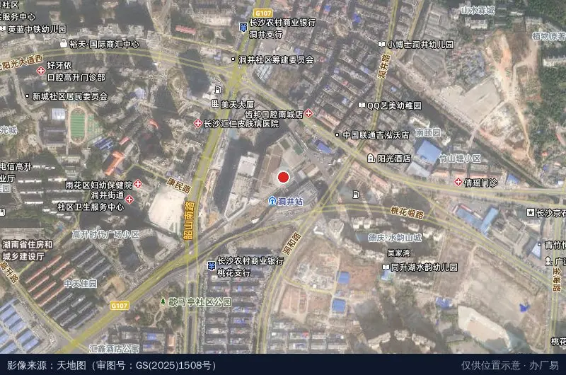 长沙旭硕科技产业园卫星位置示意图