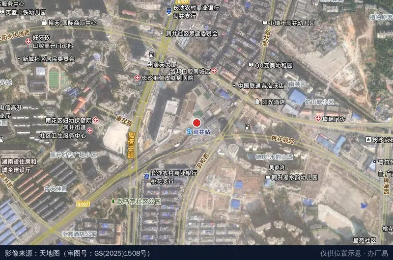 华慧科技园卫星位置示意图