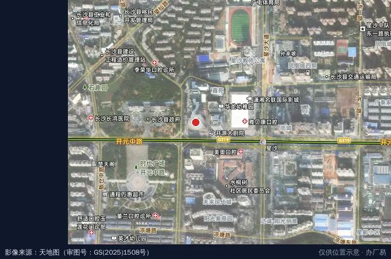 开元科技园卫星位置示意图