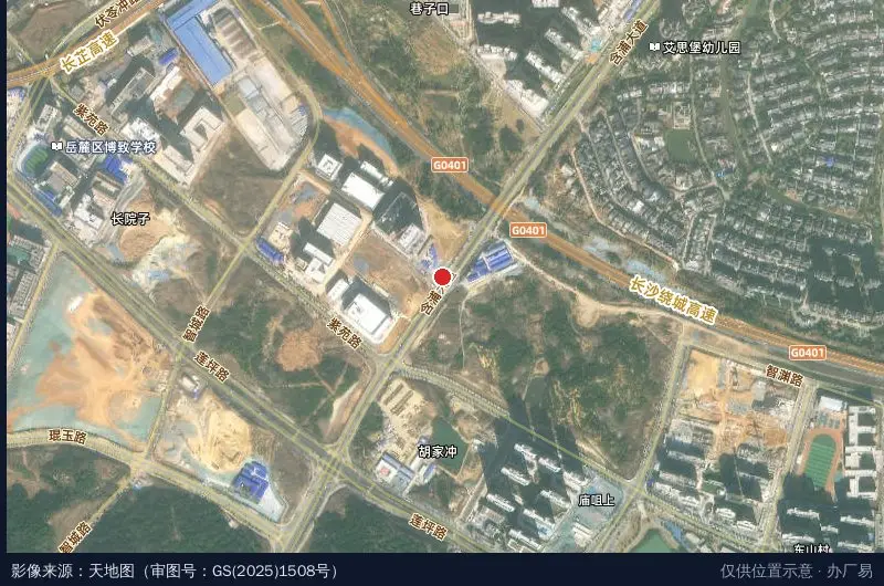 中腾科技产业园卫星位置示意图
