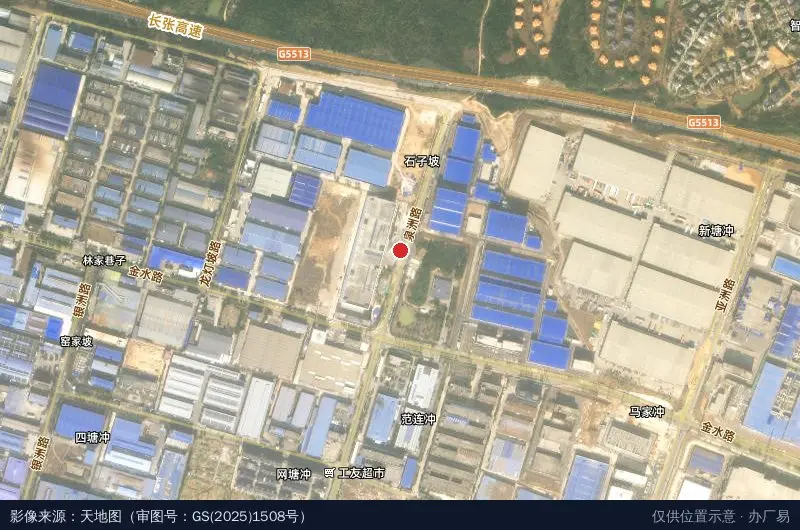 航特科技产业园卫星位置示意图
