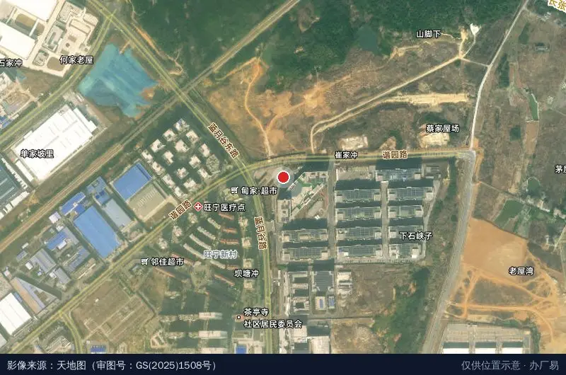 蓝月谷智能制造产业园卫星位置示意图