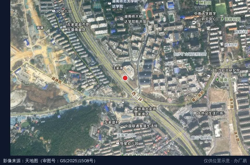 中建国际科创产业园卫星位置示意图