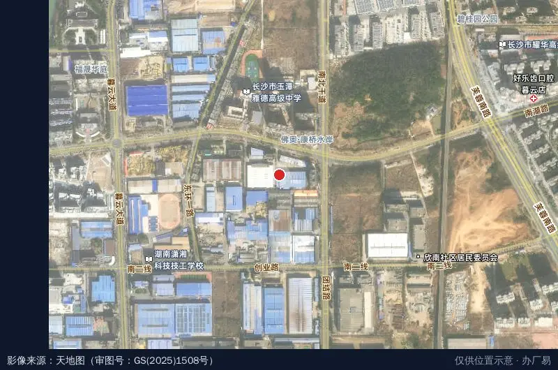 长沙音视频装备产业园(天心数谷二期A区)卫星位置示意图