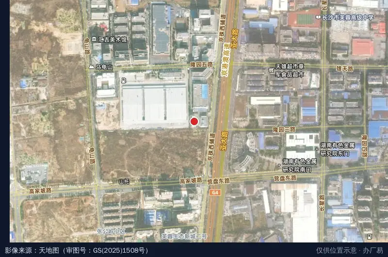 医双金眼视力健康产业园卫星位置示意图