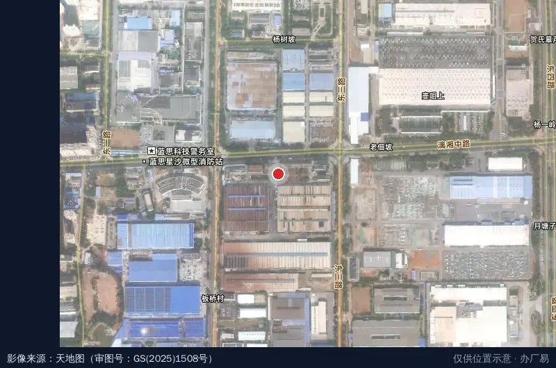 中南低空智造产业园卫星位置示意图