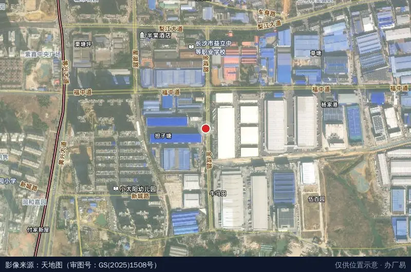 锦璨产业园卫星位置示意图