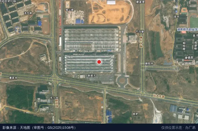 三一重工空港新城产业园卫星位置示意图