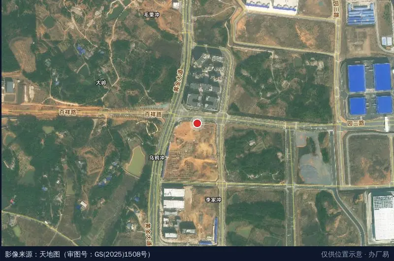 中通智谷产业园1期卫星位置示意图