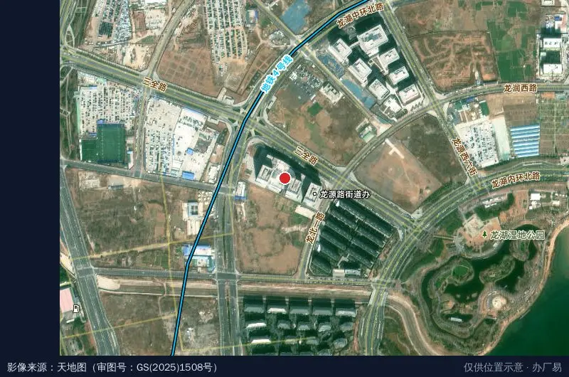 中原科技城创新孵化基地卫星位置示意图