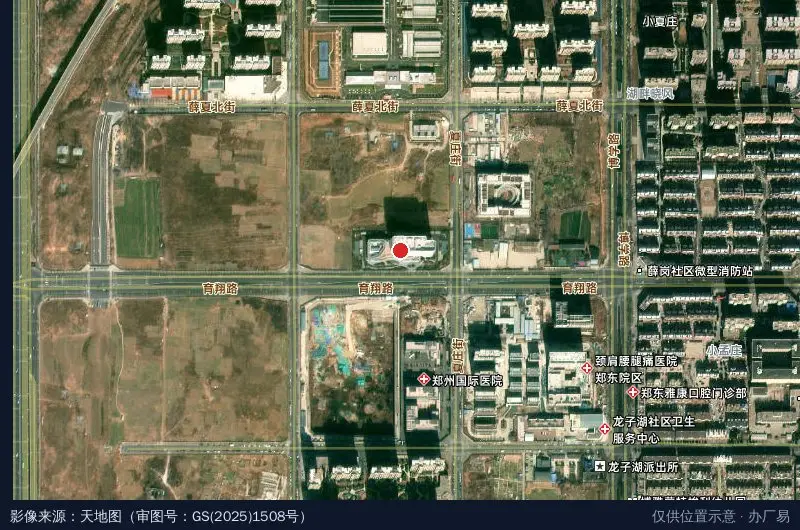 海康威视郑州科技园卫星位置示意图