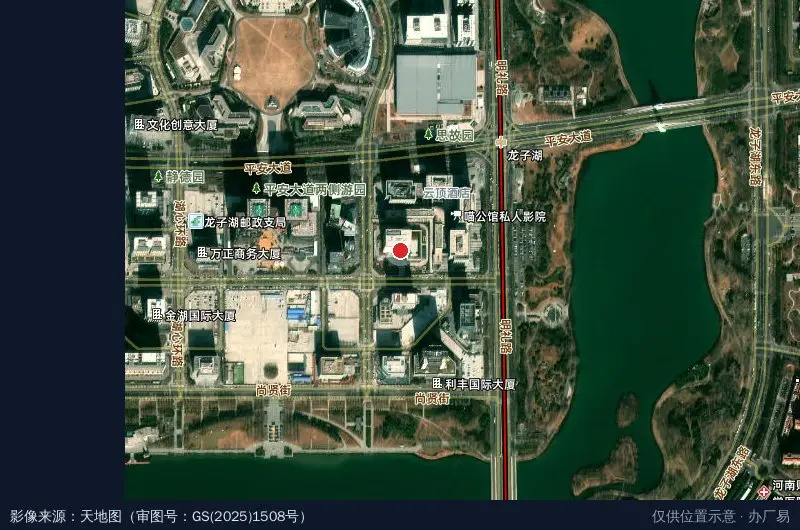 华为郑州园区卫星位置示意图