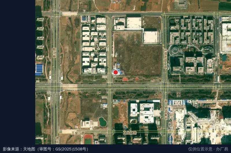 中国建筑第八工程局有限公司临空云创产业园项目2期卫星位置示意图