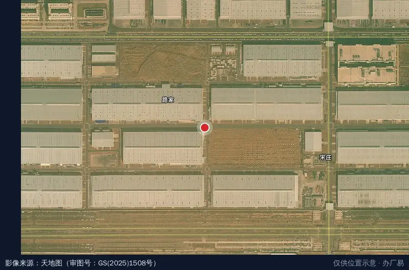 郑州港区比亚迪二期工业园卫星位置示意图