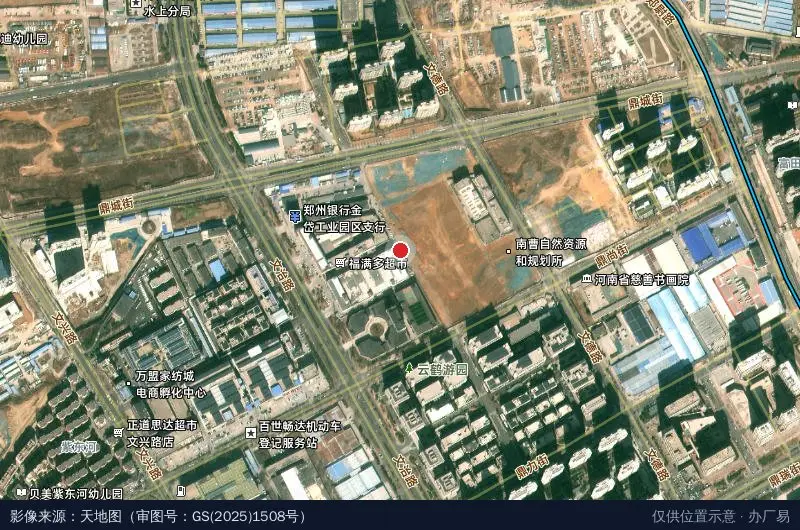 军诚汽车配件工程机械电商园卫星位置示意图