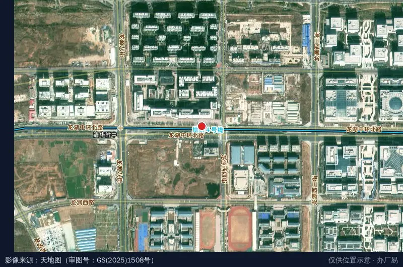 启迪科技城卫星位置示意图