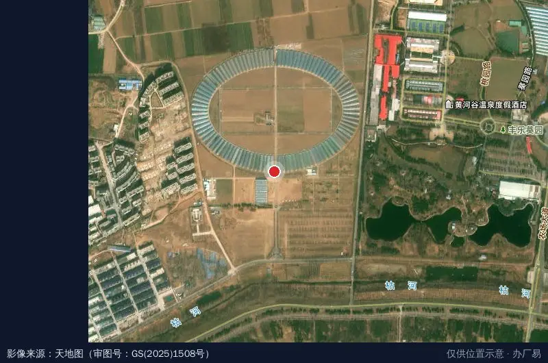 中原种业科技园卫星位置示意图