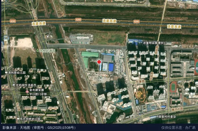酒蚂蚁科技产业园卫星位置示意图