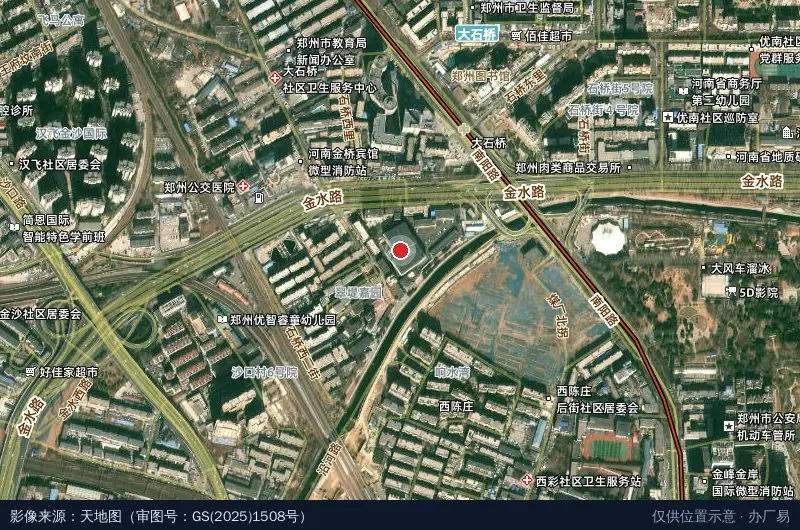 顶脉百文AIGC科技文化产业园卫星位置示意图