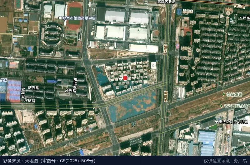 天河科创园(建设中)卫星位置示意图