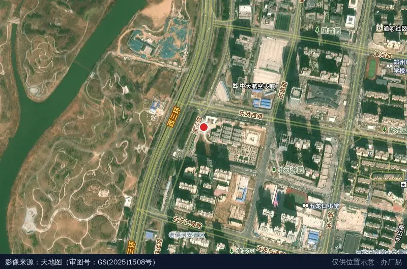 河南省大学科技园(东区)生物工程产业化中心(建设中)卫星位置示意图