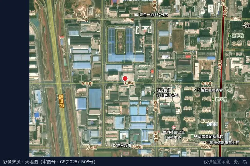 盛鼎建筑科技产业园(建设中)卫星位置示意图