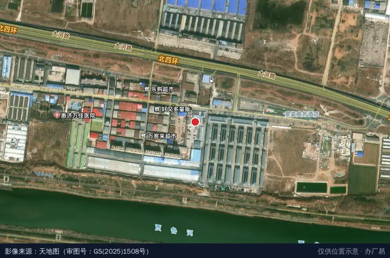 小物流园卫星位置示意图