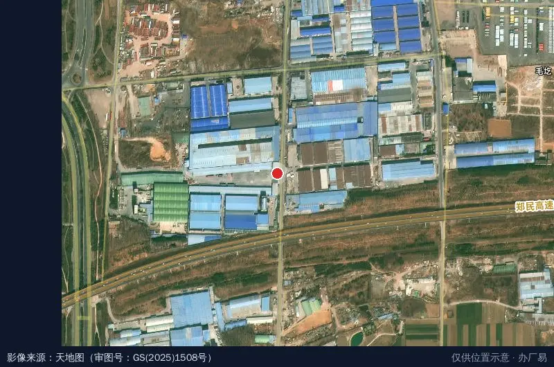 鸿泰物流园B区卫星位置示意图