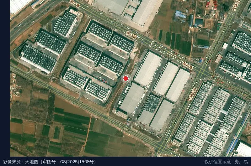 供销普洛斯郑州空港物流园卫星位置示意图