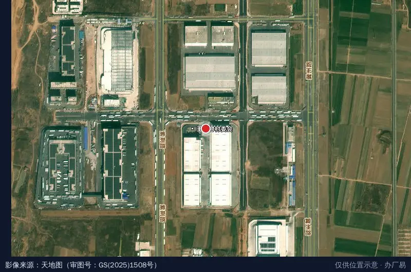 安得郑州丰泰物流园卫星位置示意图