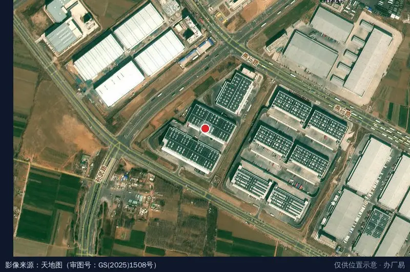 东百物流-郑州空港物流园卫星位置示意图
