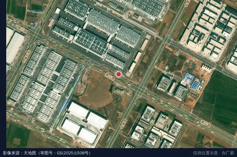 郑州菜鸟网络4四期物流园卫星位置示意图