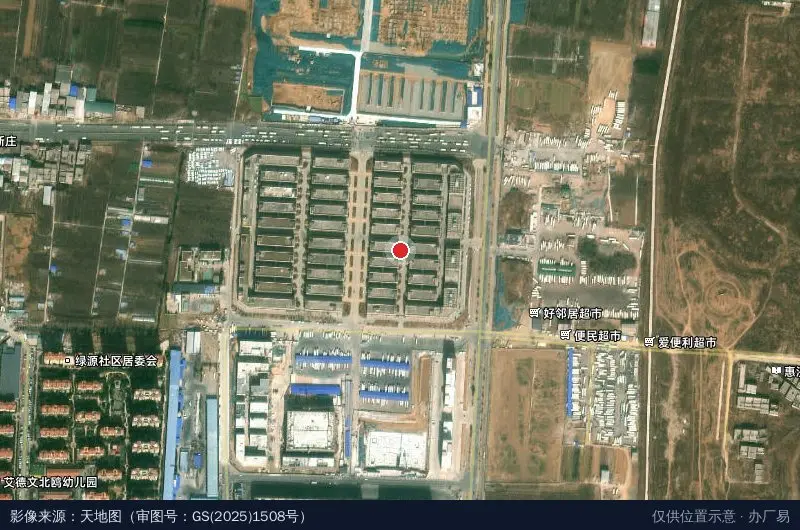 中原水产物流港3期卫星位置示意图