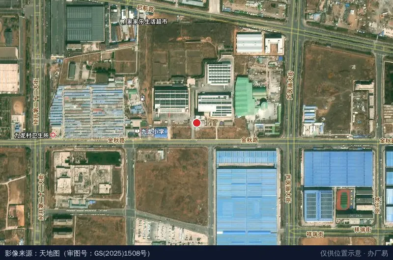 郑州融万低碳冷链物流园卫星位置示意图