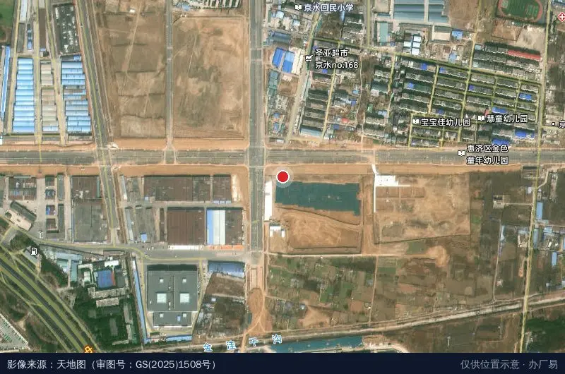 河南金澜数智产业园卫星位置示意图