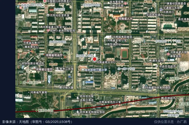 郑州锐美视光产业园卫星位置示意图