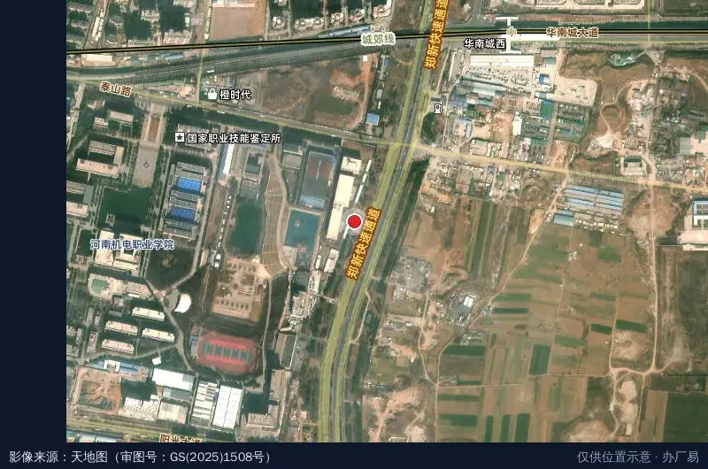 汇泰智能制造产业园卫星位置示意图