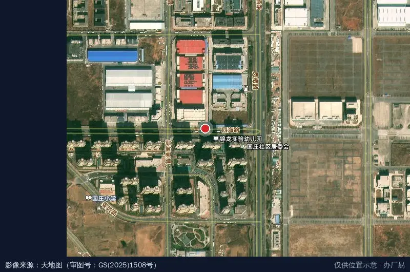 新型建材产业园卫星位置示意图