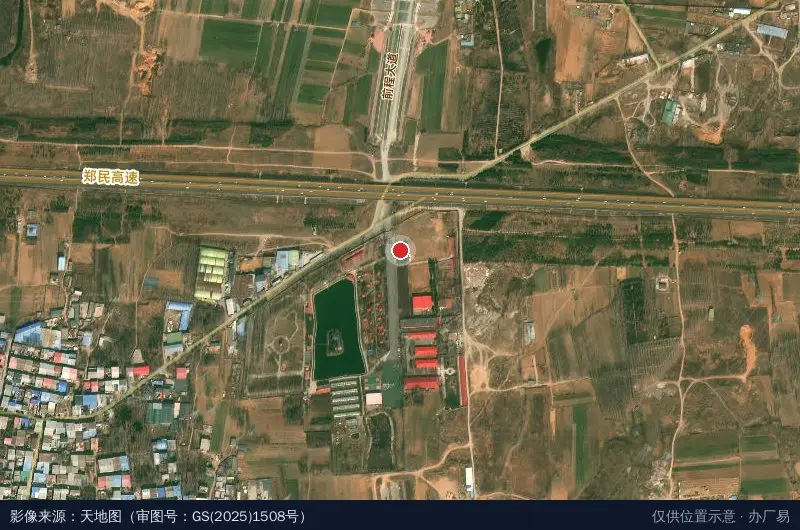 郑州经济技术开发区蓝天救援队卫星位置示意图