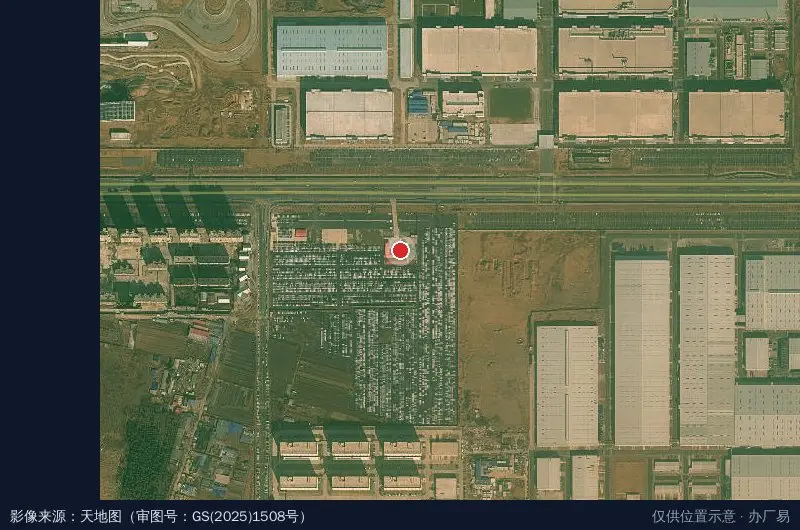 中铁十六局集团郑州航空港经济综合实验区汽车城片区综合开发(一期)项目卫星位置示意图