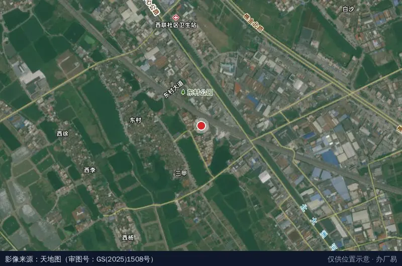 伟嘉工业园卫星位置示意图
