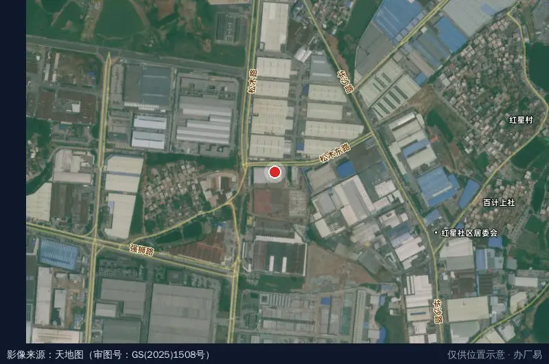 华翱控股集团洁净产业园卫星位置示意图